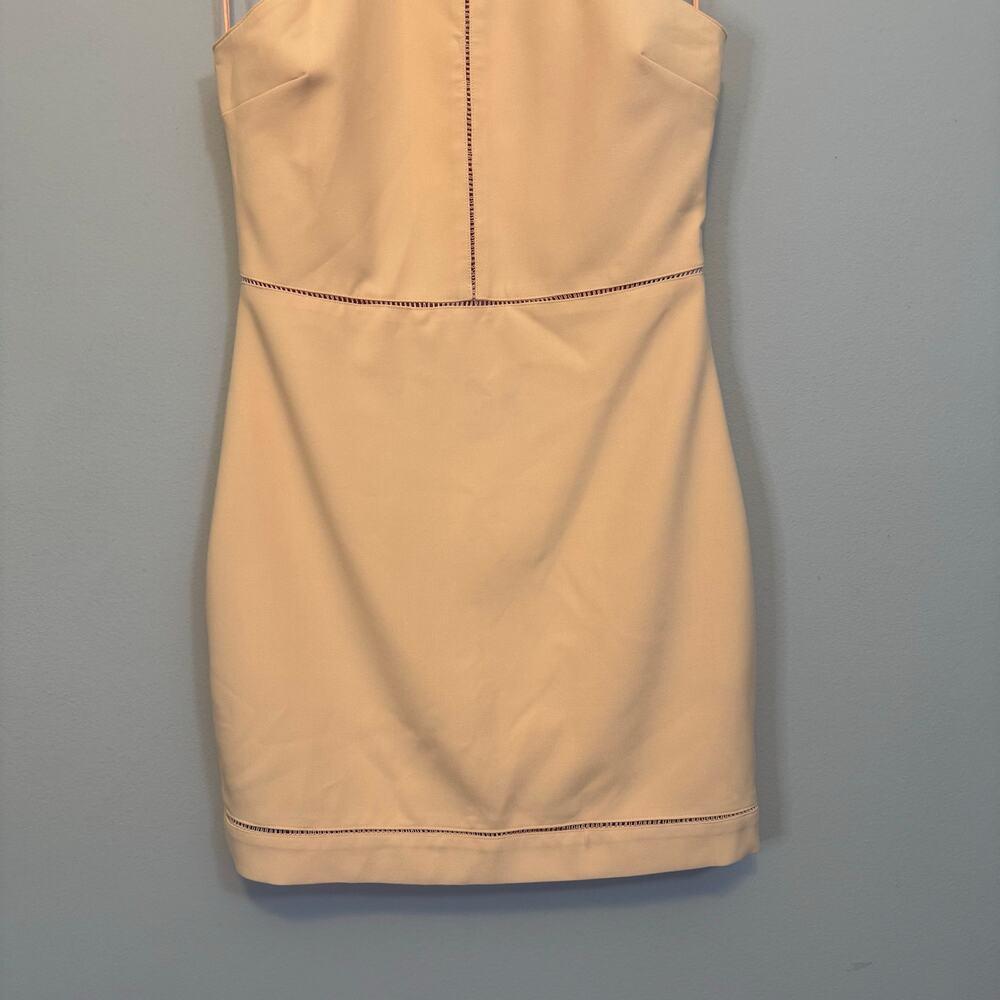 Elizabeth and James Reeves Mini Dress 10 Tangerine Halter Sheath Cocktail NWT - Picture 4 of 11
